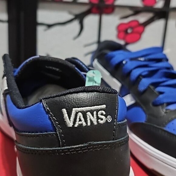 Vans Lowland Black Blue Shoes Size 10 New - Picture 6 of 6